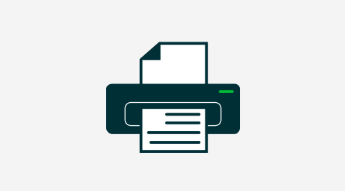 image of printer pritning a test page
